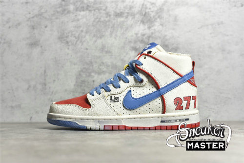 NIKE ISHOD WAIR X MAGNUS WALKER X DUNK HIGH PRO SB URBAN OUTLAW WHITE/BLUE/RED DH7683-100