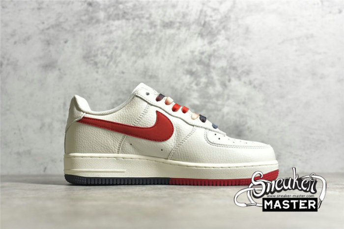 NIKE AIR FORCE 1 LOW 07 CHICAGO BULLS BEIGE/BLACK/RED CH2806-306
