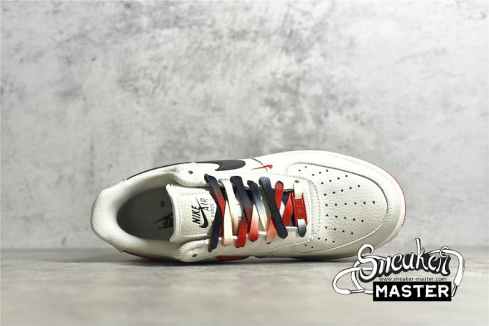 NIKE AIR FORCE 1 LOW 07 CHICAGO BULLS BEIGE/BLACK/RED CH2806-306