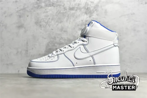 NIKE AIR FORCE 1 HIGH WHITE/WHITE/ROYAL BLUE CV1753-101