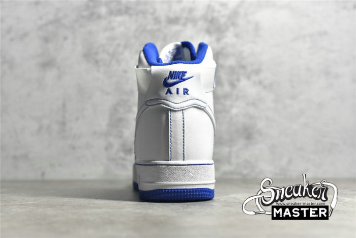 NIKE AIR FORCE 1 HIGH WHITE/WHITE/ROYAL BLUE CV1753-101