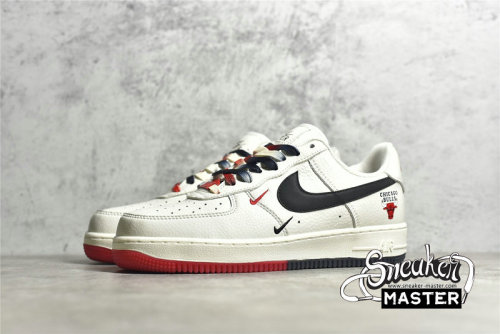 NIKE AIR FORCE 1 LOW 07 CHICAGO BULLS BEIGE/BLACK/RED CH2806-306