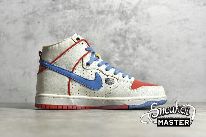 NIKE ISHOD WAIR X MAGNUS WALKER X DUNK HIGH PRO SB URBAN OUTLAW WHITE/BLUE/RED DH7683-100