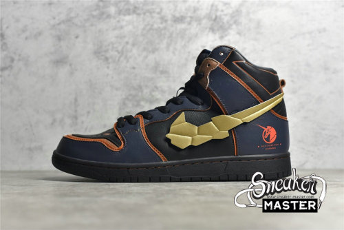 NIKE GUNDAM X DUNK HIGH SB PROJECT UNICORN BANSHEE NORN THUNDER BLUE/METALLIC GOLD DH7717-400