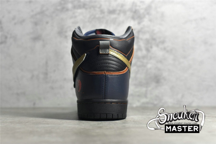 NIKE GUNDAM X DUNK HIGH SB PROJECT UNICORN BANSHEE NORN THUNDER BLUE/METALLIC GOLD DH7717-400