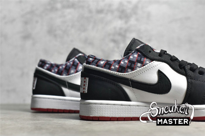NIKE AIR JORDAN 1 LOW QUAI 54 2021 BLACK/WHITE/RED DM0095-106