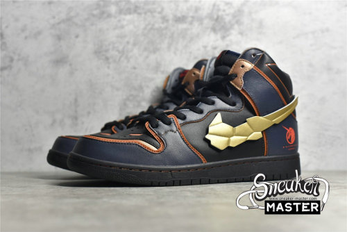NIKE GUNDAM X DUNK HIGH SB PROJECT UNICORN BANSHEE NORN THUNDER BLUE/METALLIC GOLD DH7717-400