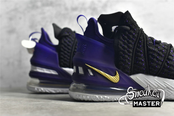 NIKE LEBRON 18 EP LAKERS BLACK/METALLIC GOLD/COURT PURPLE/WHITE CQ9284-004