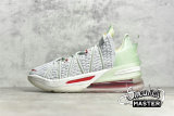 NIKE LEBRON 18 EP EMPIRE JADE PURE PLATINUM/CREAM GRASS GREEN/UNIVERSITY RED DB7644-002