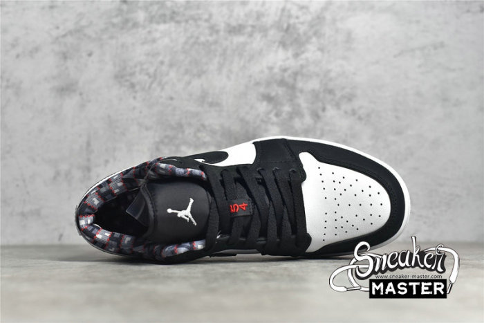 NIKE AIR JORDAN 1 LOW QUAI 54 2021 BLACK/WHITE/RED DM0095-106