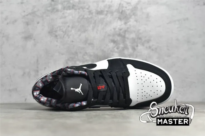 NIKE AIR JORDAN 1 LOW QUAI 54 2021 BLACK/WHITE/RED DM0095-106