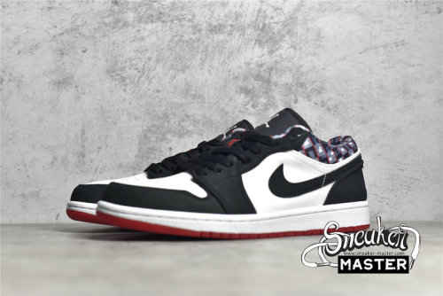 NIKE AIR JORDAN 1 LOW QUAI 54 2021 BLACK/WHITE/RED DM0095-106