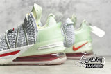 NIKE LEBRON 18 EP EMPIRE JADE PURE PLATINUM/CREAM GRASS GREEN/UNIVERSITY RED DB7644-002