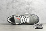 NIKE AIR JORDAN 3 RETRO COOL GREY 2021 SILVER/LIGHT GRAPHITE/ORANGE PEEL/SPORT RED CT8532-012