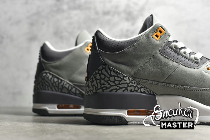 NIKE AIR JORDAN 3 RETRO COOL GREY 2021 SILVER/LIGHT GRAPHITE/ORANGE PEEL/SPORT RED CT8532-012