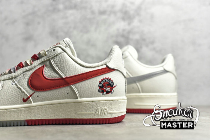 NIKE AIR FORCE 1 LOW 07 RAPTORS BEIGE/SILVER/GREY-RED CH2608-216
