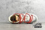  NIKE OFF-WHITE X SB DUNK LOW LOT 06 OF 50 SAIL/NEUTRAL GREY/RED DM1602-110