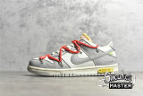  NIKE OFF-WHITE X SB DUNK LOW LOT 06 OF 50 SAIL/NEUTRAL GREY/RED DM1602-110