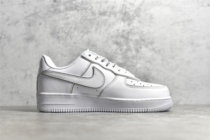 NIKE AIR FORCE 1 LOW 07 X STUSSY WHITE/WHITE/SILVER BQ6246-019