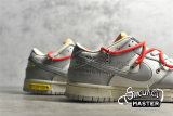  NIKE OFF-WHITE X SB DUNK LOW LOT 06 OF 50 SAIL/NEUTRAL GREY/RED DM1602-110