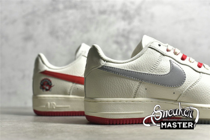 NIKE AIR FORCE 1 LOW 07 RAPTORS BEIGE/SILVER/GREY-RED CH2608-216
