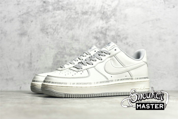 NIKE UNINTERRUPTED X AIR FORECE 1 LOW MORE THAN RICE WHITE/WHITE/GREY DW8802-603