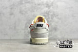 NIKE OFF-WHITE X SB DUNK LOW LOT 33 OF 50 SAIL/NEUTRAL GREY/CHILE RED DJ0950-118