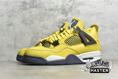 NIKE AIR JORDAN 4 RETRO LIGHTNING 2021 TOUR YELLOW/MULTI-COLOR/MULTI-COLOR/DARK BLUE GREY CT8527-700