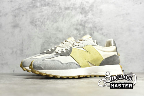 NEW BALANCE 327 RUNNING SHOES BEIGE/LIGHT GREY/LIGHT YELLOW WS327JTL