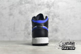 NIKE AIR JORDAN 1 MID GS WHITE/RACER BLUE/BLACK 554725-140