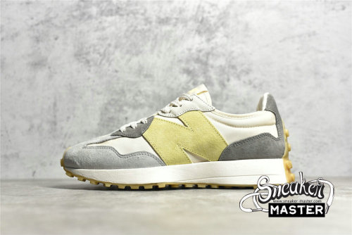 NEW BALANCE 327 RUNNING SHOES BEIGE/LIGHT GREY/LIGHT YELLOW WS327JTL