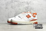 NEW BALANCE 550 COLLEGE PACK RUNNING SHOES WHITE/WHITE/ORANGE BB550SIZ