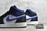 NIKE AIR JORDAN 1 MID GS WHITE/RACER BLUE/BLACK 554725-140