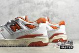 NEW BALANCE 550 COLLEGE PACK RUNNING SHOES WHITE/WHITE/ORANGE BB550SIZ