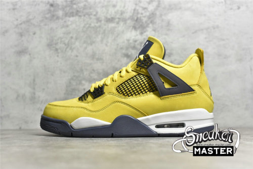 NIKE AIR JORDAN 4 RETRO LIGHTNING 2021 TOUR YELLOW/MULTI-COLOR/MULTI-COLOR/DARK BLUE GREY CT8527-700