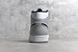 NIKE AIR JORDAN 1 MID LIGHT SMOKE GREY/BLACK/WHITE 554724-092