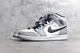 NIKE AIR JORDAN 1 MID LIGHT SMOKE GREY/BLACK/WHITE 554724-092