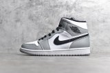 NIKE AIR JORDAN 1 MID LIGHT SMOKE GREY/BLACK/WHITE 554724-092