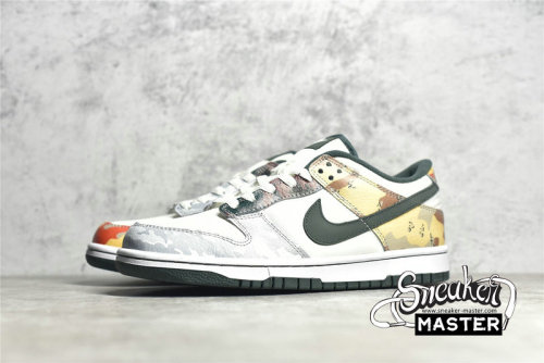 NIKE SB DUNK LOW SE SAIL/VINTAGE GREEN/TOTAL ORANGE/WHITE DH0957-100
