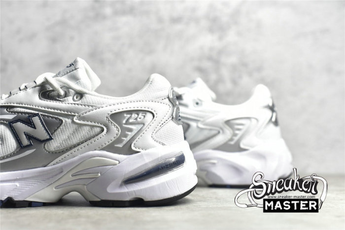 NEW BALANCE 725B RUNNING SHOES METALIC SILVER/WHITE/WHITE ML725B