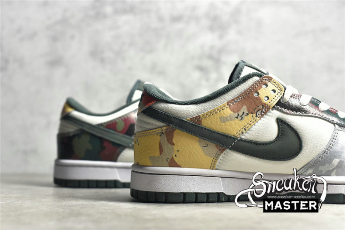 NIKE SB DUNK LOW SE SAIL/VINTAGE GREEN/TOTAL ORANGE/WHITE DH0957-100
