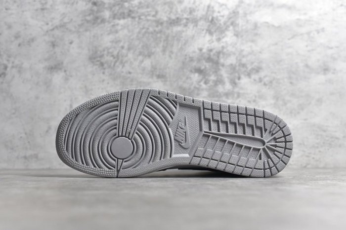 NIKE AIR JORDAN 1 MID LIGHT SMOKE GREY/BLACK/WHITE 554724-092