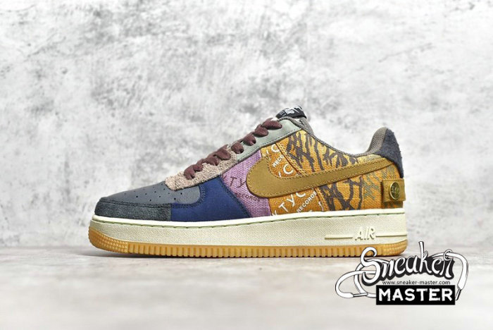 NIKE AIR FORCE 1 LOW X TRAVIS SCOTT CACTUS JACK MULTI-COLOR/MUTED BRONZE-FOSSIL CQ4565-900