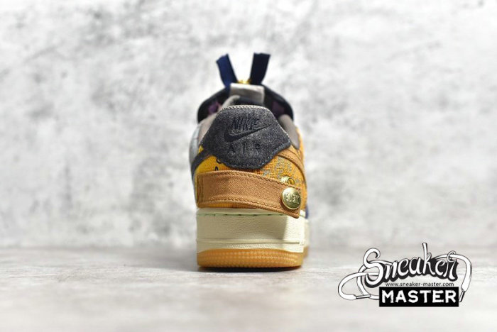 NIKE AIR FORCE 1 LOW X TRAVIS SCOTT CACTUS JACK MULTI-COLOR/MUTED BRONZE-FOSSIL CQ4565-900