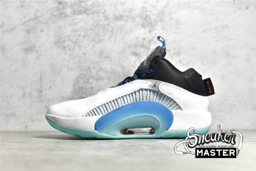 NIKE GUO AILUN X AIR JORDAN 35 GC PF MORPHO WHITE/BLACK/LASER BLUE/METALLIC SILVER CZ8153-100