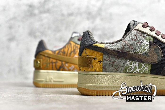 NIKE AIR FORCE 1 LOW X TRAVIS SCOTT CACTUS JACK MULTI-COLOR/MUTED BRONZE-FOSSIL CQ4565-900