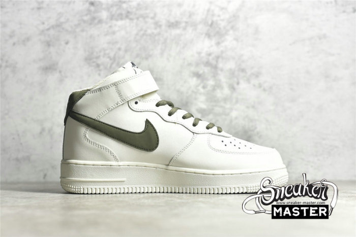 NIKE AIR FORCE 1 MID 07 OFF WHITE/DARK GREEN/WHITE LZ6819-608