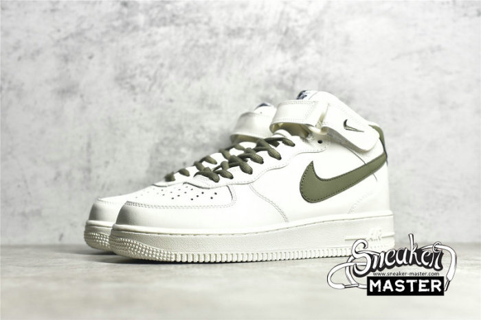 NIKE AIR FORCE 1 MID 07 OFF WHITE/DARK GREEN/WHITE LZ6819-608