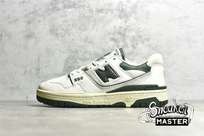 NEW BALANCE AIMÉ LEON DORE X 550 RUNNING SHOES EVERGREEN/WHITE BB550ALD