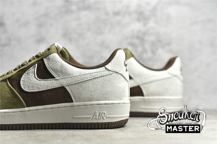 NIKE AIR FORCE 1 LOW WHITE/BROWN-OLIVE GREEN DB2260-199